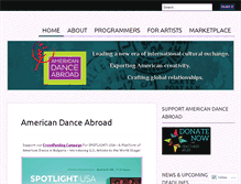 Tablet Screenshot of americandanceabroad.org